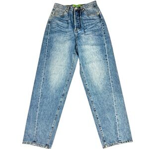 SR vs Sandrine Rose High Rise Straight Leg Jeans Size 24 NWT Button Fly